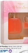 Yardley White Satin Gift Set: Eau De Toilette-100ml & 15ml
