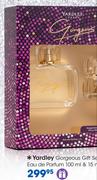 Yardley Gorgeous Gift Set: Eau De Parfum-100ml & 15ml 