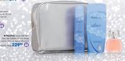 Yardley Lace Gift Set:Eau De Toilette-30ml,Body Lotion-250ml,Spray-90ml & Vanity Bag