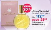 Gloria Vanderbilt Eau De Toilette-100ml