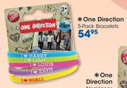 One Direction 5-Pack Bracelets