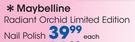 Maybelline Radiant Orchid Limited Edition Nail Polish Each