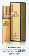 Elizabeth Taylor White Diamonds Eau De Toilette-100ml