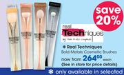 Real Techniques Bold Metals Cosmetic Brushes-Each