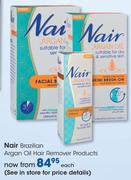 Nair Brazilian Argan Oil Hair Remover Products-Each