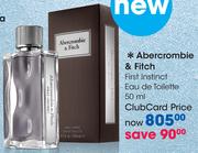 Abercrombie And Fitch First Instinct Eau De Toilette-50ml