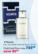Kouros Eau De Toilette Natural Spray-50ml