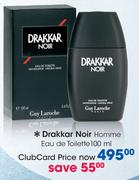 Drakkar Noir Homme Eau De Toilette-100ml