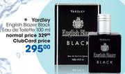 Yardley English Blazer Black Eau De Toilette-100ml