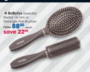 Babyliss Essential Radial 16mm Or Detangle Flat Brushes-Each