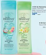 Oh So Heavenly Classic Care Body Wash,Coconut Crush & Citrus Boost-375ml Each