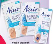 Nair Brazilian 20 Body Wax Strips Or Shower Power Cream-200ml Each