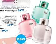 Lacoste Pour Elle Elegant, Natural Or Sparkling Eau De Toilette-50ml Each