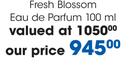 DKNY Be Delicious Fresh Blossom Eau De Parfum-100ml