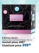 Britney Spears Curious Eau De Parfum Spray-100ml