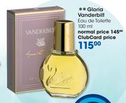 Gloria Vanderbilt Eau De Toilette-100ml