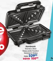 Special Kambrook Stainless Steel Deep Plate Toasted Sandwich Maker