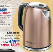 Kambrook Aspire 1.7Ltr Copper Jug Kettle
