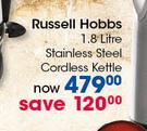 Russell Hobbs 1.8Ltr Stainless Steel Cordless Kettle