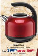Kambrook 1.7Ltr Red Dome Kettle