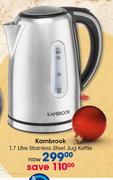 Kambrook 1.7Ltr Stainless Steel Jug Kettle