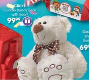 Clicks Cuddle Buddy Bear With Scarf