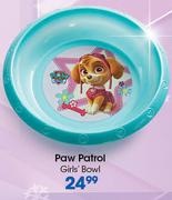 Paw Patrol Girls’ Bowl