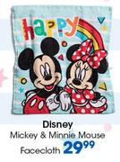 Disney Mickey & Minnie Mouse Facecloth
