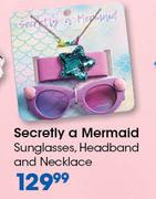 Secretly A Mermaid Sunglasses/Headband And Necklace