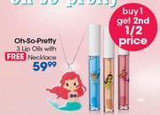 Oh So Pretty 3 Lip Oils With Necklace
