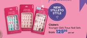 Claire’s Younger Girl’s Faux Nail Sets-Per Set