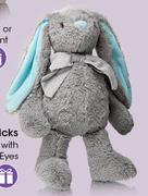 Clicks Plush Bunny With Pink Or Blue Eyes