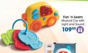 Fun ’n Learn Musical Car With Light And Sound