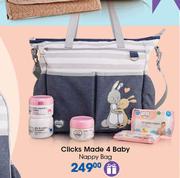 Clicks Made 4 Baby Nappy Bag