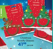 Christmas Novelty Glasses-Per Pair