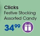 Clicks Festive Stocking Assorted Candy