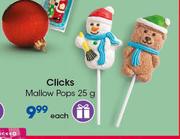 Clicks Mallow Pops-25g Each