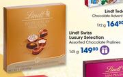 Lindt Swiss Luxury Selection Assorted Chocolate Pralines-145g