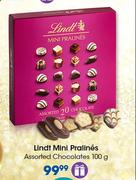 Lindt Mini Pralines Assorted Chocolates-100g