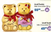 Lindt Teddy Milk Chocolate-100g Each