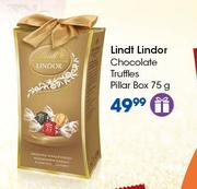 Lindt Lindor Chocolate Truffles Pillar Box-75g