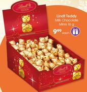 Lindt Tedyy Milk Chocolate Minis-10g Each