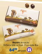 Beyers Amarula 10 Piece Milk Or Dark Chocolate Box-Per Pack