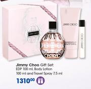 1Jimmy Choo Fever Gift Set EDP 100ml, Body Lotion 100ml And Travel Spray 7.5ml