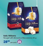 Sally Williams Nougat With Almond Or Macadamia-45g Per Pack