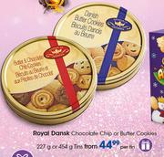 Royal Dansk Chocolate Chip Or Butter Cookies Tins-227g Or 454g Per Tin