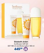 Elizabeth Arden Sunflowers Gift Set: EDT-100ml & Body Lotion-100ml