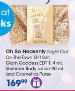 Oh So Heavenly Night Out On The Town Gift Set Glam Goddess EDT 1,4ml, Shimmer Body Lotion 90ml And C