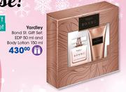 Yardley Bond St. Gift Set: EDP-50ml & Body Lotion-150ml