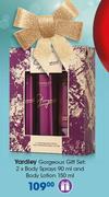 Yardley Gorgeous Gift Set: 2 x Body Sprays-90ml & Body Lotion-150ml